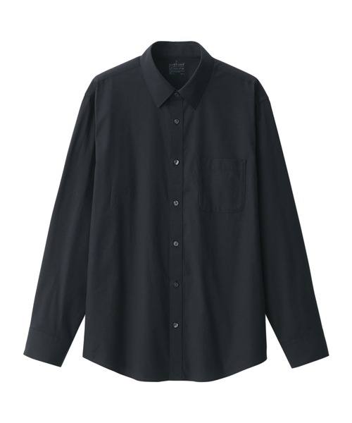 無印良品（ムジルシリョウヒン）の「紳士　洗いざらしブロード長袖シャツ（シャツ/ブラウス・メンズ・サックスブルー/ブラック/ホワイト/ライトピンク/ライトベージュ/ベージュ系/ブルー系・S/M/L/XL）」の8枚目の写真