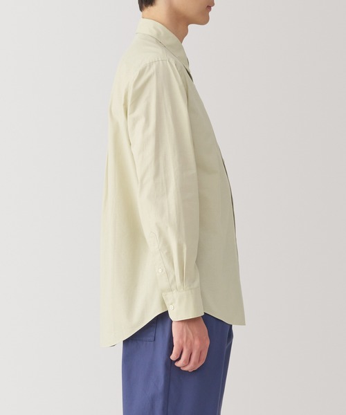 無印良品（ムジルシリョウヒン）の「紳士　洗いざらしブロード長袖シャツ（シャツ/ブラウス・メンズ・サックスブルー/ブラック/ホワイト/ライトピンク/ライトベージュ/ベージュ系/ブルー系・S/M/L/XL）」の21枚目の写真
