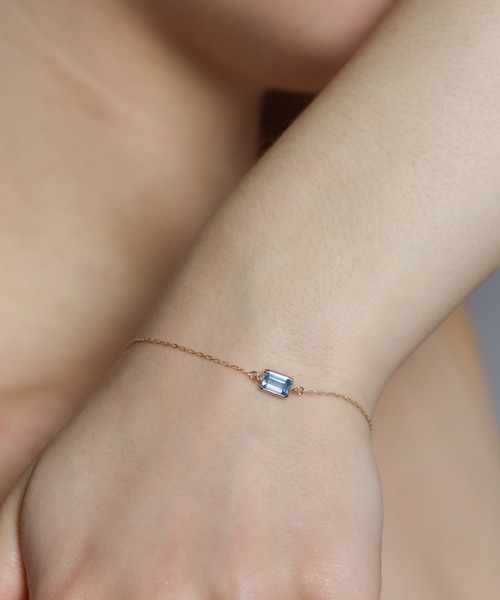 【4℃】 BLESSING BLUE K10YG ブレスレット BLUE TOPAZ BRACELET(2JU0328)K10 ブレスレット｜スター