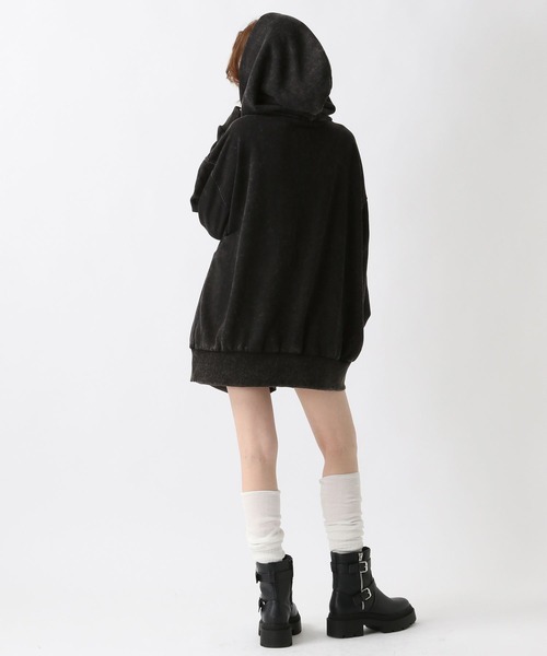 FOREVER 21（フォーエバー トゥエンティーワン）の「【2025SS】ヴィンテージライクフーディー（パーカー・レディース・グレー/ブラック・FREE）」の13枚目の写真