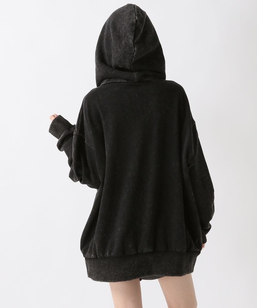 FOREVER 21（フォーエバー トゥエンティーワン）の「【2025SS】ヴィンテージライクフーディー（パーカー・レディース・グレー/ブラック・FREE）」の14枚目の写真