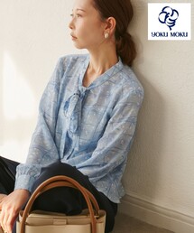 【YOKU MOKU/ヨックモック×ROPE' PICNIC】リボンブラウス