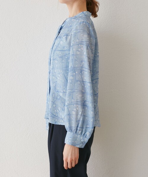 ROPE' PICNIC(ロペピクニック)の「【YOKU MOKU/ヨックモック×ROPE' PICNIC】リボンブラウス(シャツ/ブラウス・レディース・キナリ/ブルー系その他4・38)」の22枚目の写真