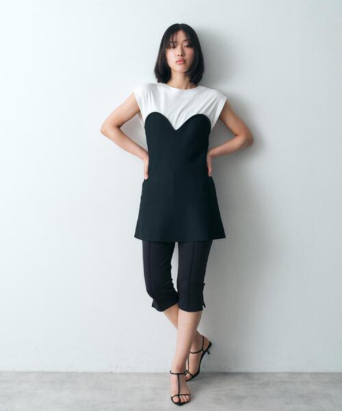 CODE A（コードエー）の「cropped leggings pants（その他パンツ・レディース・ブラック・36/38）」の4枚目の写真