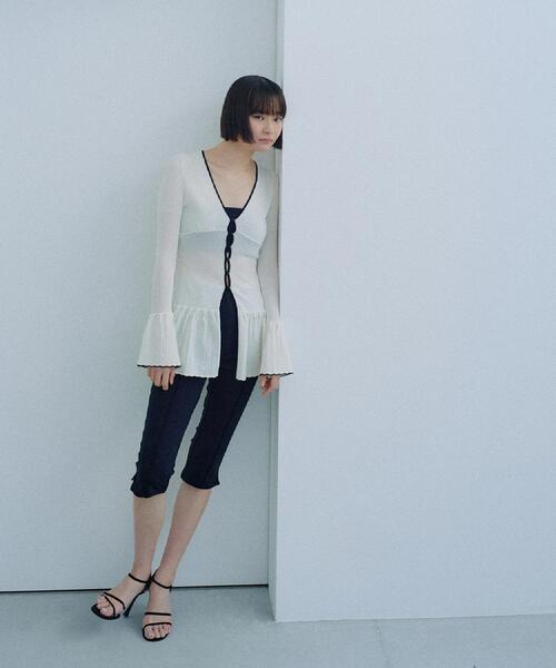 CODE A（コードエー）の「cropped leggings pants（その他パンツ・レディース・ブラック・36/38）」の7枚目の写真