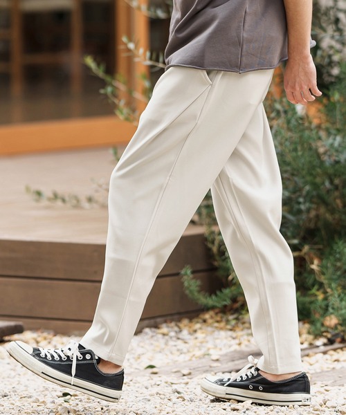 CAMBIO（カンビオ）の「mp13291-ストレッチサルエルテーパードパンツ（その他パンツ・メンズ・ブラック/オリーブ/アイボリー/グレイッシュベージュ・M/L/XL）」の12枚目の写真