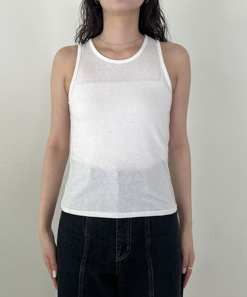 CAPRICIEUX LE'MAGE（カプリシューレマージュ）の「【yao企画】タンクSETリブカーディガン（Tシャツ/カットソー・レディース・ピンク/ブラック/グレー・FREE）」の10枚目の写真