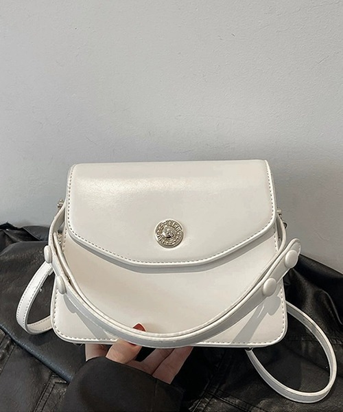 c.u.l（シーユーエル）の「レトロ 2WAY スクエア ショルダーバッグ cula1077（ハンドバッグ・レディース・アイボリー/ブラック・FREE）」の21枚目の写真