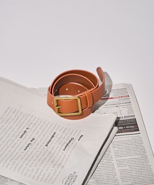 AMERICAN HOLIC（アメリカンホリック）の「スクエアバックルベルト（ベルト・レディース・ブラウン/ブラック・FREE）」の2枚目の写真