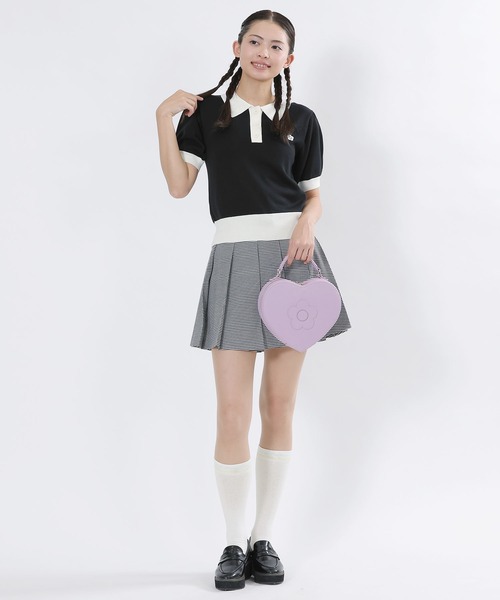 MARY QUANT(マリークワント)の「カラーラインハイ ソックス(ソックス/靴下・レディース・ブラック/パープル/ネイビー/ホワイト・FREE)」の10枚目の写真