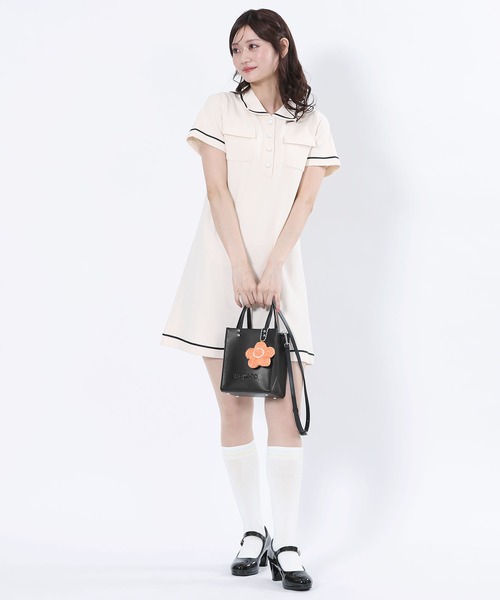 MARY QUANT(マリークワント)の「カラーラインハイ ソックス(ソックス/靴下・レディース・ブラック/パープル/ネイビー/ホワイト・FREE)」の11枚目の写真