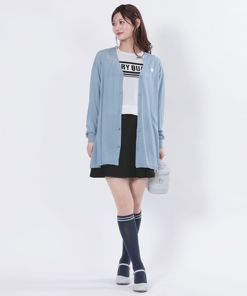 MARY QUANT(マリークワント)の「カラーラインハイ ソックス(ソックス/靴下・レディース・ブラック/パープル/ネイビー/ホワイト・FREE)」の14枚目の写真