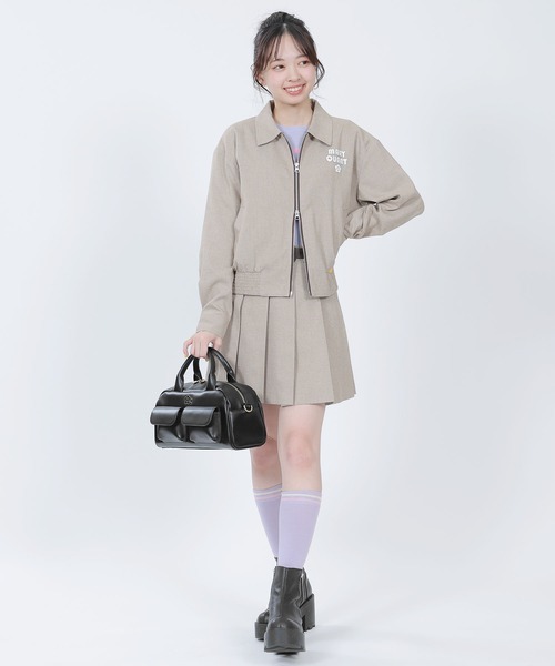 MARY QUANT(マリークワント)の「カラーラインハイ ソックス(ソックス/靴下・レディース・ブラック/パープル/ネイビー/ホワイト・FREE)」の18枚目の写真