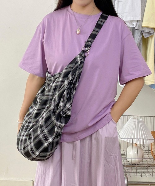 sevens(セブンズ)の「【sevens】大容量チェックショルダーバッグ(ショルダーバッグ・レディース・イエロー/オレンジ/ブラック/レッド・FREE)」の12枚目の写真