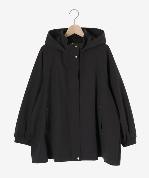 le.coeur blanc（ルクールブラン）の「サーブルクロスフードブルゾン（ブルゾン・レディース・ベージュ/ダークグレー・38）」の4枚目の写真