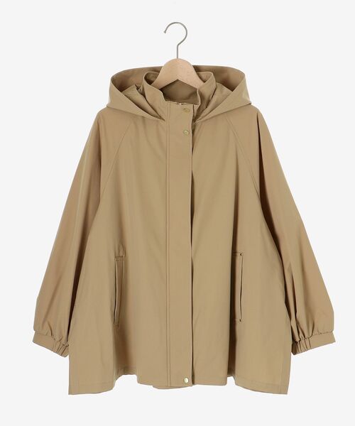 le.coeur blanc（ルクールブラン）の「サーブルクロスフードブルゾン（ブルゾン・レディース・ベージュ/ダークグレー・38）」の18枚目の写真