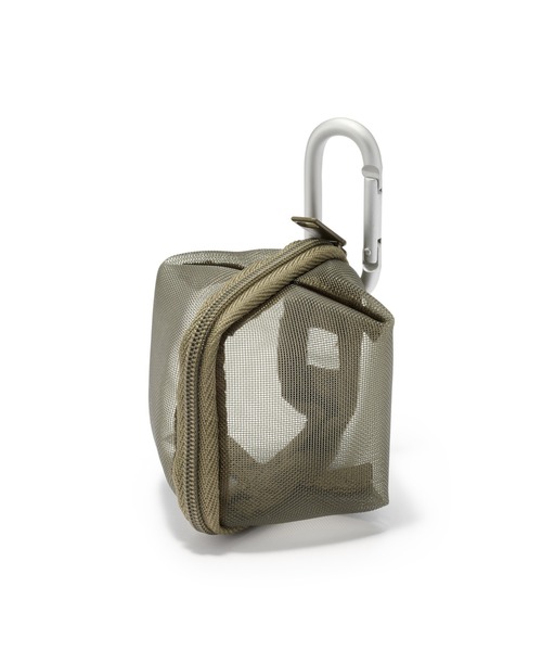 無印良品(ムジルシリョウヒン)の「ナイロンメッシュ コンパクトポーチ 約7×6cm(ポーチ・レディース・グレー/ブルー/ブラック/カーキ・FREE)」の3枚目の写真