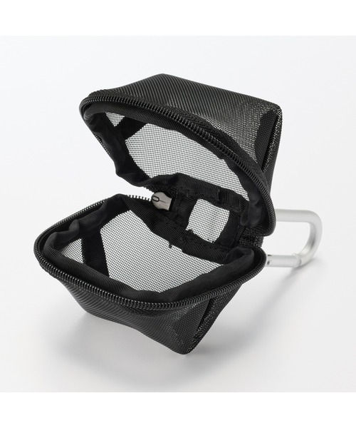無印良品(ムジルシリョウヒン)の「ナイロンメッシュ コンパクトポーチ 約7×6cm(ポーチ・レディース・グレー/ブルー/ブラック/カーキ・FREE)」の6枚目の写真