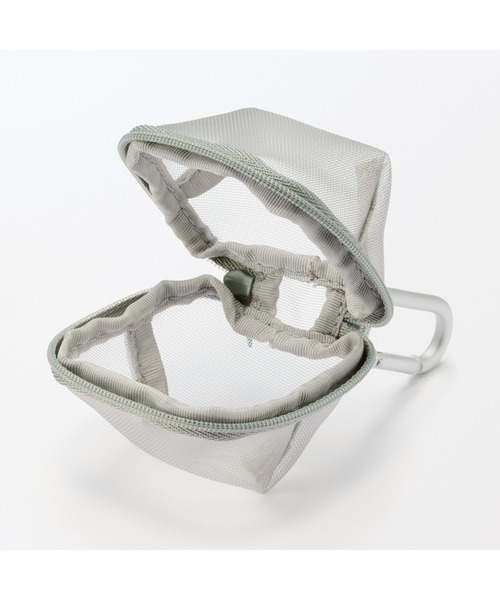 無印良品(ムジルシリョウヒン)の「ナイロンメッシュ コンパクトポーチ 約7×6cm(ポーチ・レディース・グレー/ブルー/ブラック/カーキ・FREE)」の10枚目の写真