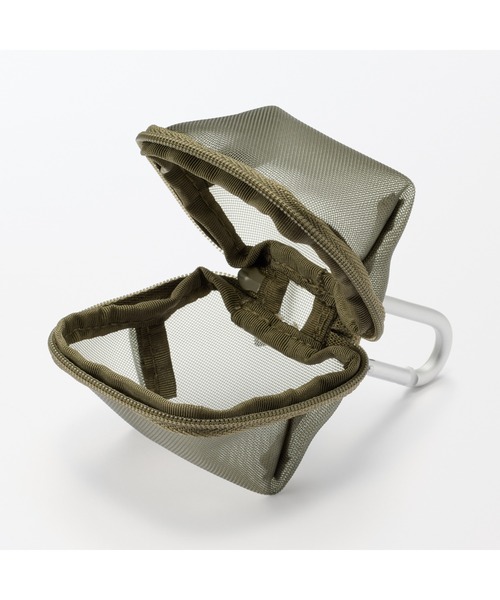 無印良品(ムジルシリョウヒン)の「ナイロンメッシュ コンパクトポーチ 約7×6cm(ポーチ・レディース・グレー/ブルー/ブラック/カーキ・FREE)」の14枚目の写真