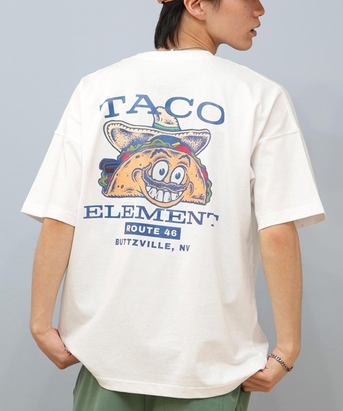 セール】ELEMENT/エレメント 半袖Tシャツ バックプリント タコス