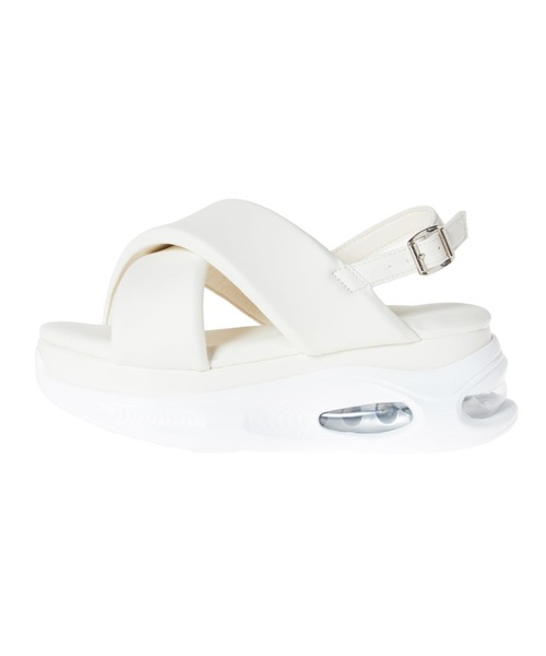 INGNI(イング)の「フロントクロスクリアソールスポサン(サンダル・レディース・ブラック/オフホワイト・M/L)」の7枚目の写真