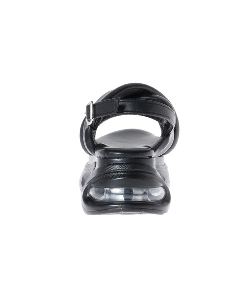 INGNI(イング)の「フロントクロスクリアソールスポサン(サンダル・レディース・ブラック/オフホワイト・M/L)」の12枚目の写真