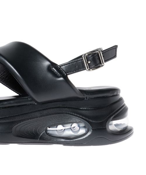 INGNI(イング)の「フロントクロスクリアソールスポサン(サンダル・レディース・ブラック/オフホワイト・M/L)」の14枚目の写真