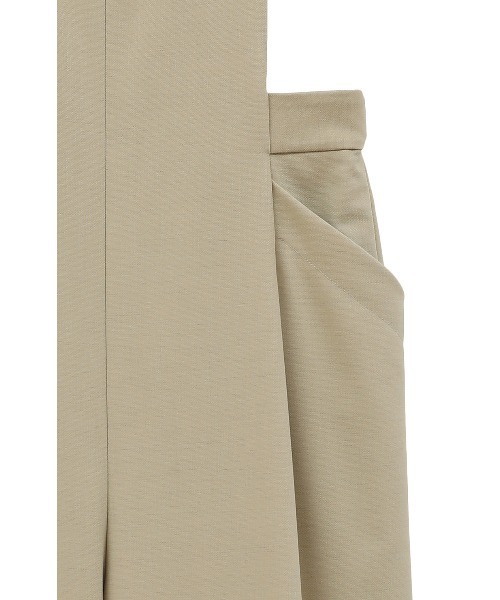 CLANE(クラネ)の「DEEP U NECK SALOPETTE(サロペット/オーバーオール・レディース・ベージュ/ストライプ・1/0/2)」の17枚目の写真