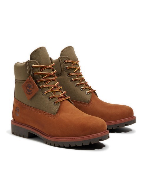 Timberland(ティンバーランド)の「Timberland 6-Inch Waterproof Boot(ティンバーランド ヘリテージ 6インチ ウォータープルーフ ブーツ)(ブーツ・メンズ・ブラウン系・25cm/25.5cm/26cm/26.5cm/27cm/27.5cm/28cm/28.5cm/29cm)」の1枚目の写真