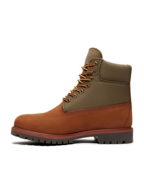 Timberland(ティンバーランド)の「Timberland 6-Inch Waterproof Boot(ティンバーランド ヘリテージ 6インチ ウォータープルーフ ブーツ)(ブーツ・メンズ・ブラウン系・25cm/25.5cm/26cm/26.5cm/27cm/27.5cm/28cm/28.5cm/29cm)」の2枚目の写真