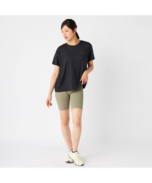 marie claire(マリ・クレール)の「Marie claire sports マリクレールスポーツ 半袖 Tシャツ 接触冷感 UVカット 紫外線対策 フレンチ袖風 スポーツシャツ(Tシャツ/カットソー・レディース・グレー/ブルー/ブラック/ピンク・LL/L/M)」の8枚目の写真