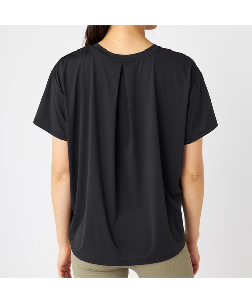 marie claire(マリ・クレール)の「Marie claire sports マリクレールスポーツ 半袖 Tシャツ 接触冷感 UVカット 紫外線対策 フレンチ袖風 スポーツシャツ(Tシャツ/カットソー・レディース・グレー/ブルー/ブラック/ピンク・LL/L/M)」の11枚目の写真