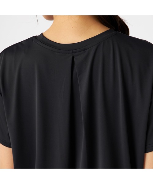 marie claire(マリ・クレール)の「Marie claire sports マリクレールスポーツ 半袖 Tシャツ 接触冷感 UVカット 紫外線対策 フレンチ袖風 スポーツシャツ(Tシャツ/カットソー・レディース・グレー/ブルー/ブラック/ピンク・LL/L/M)」の13枚目の写真