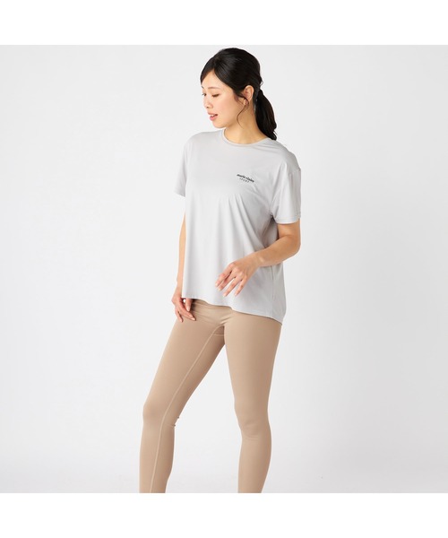 marie claire(マリ・クレール)の「Marie claire sports マリクレールスポーツ 半袖 Tシャツ 接触冷感 UVカット 紫外線対策 フレンチ袖風 スポーツシャツ(Tシャツ/カットソー・レディース・グレー/ブルー/ブラック/ピンク・LL/L/M)」の15枚目の写真