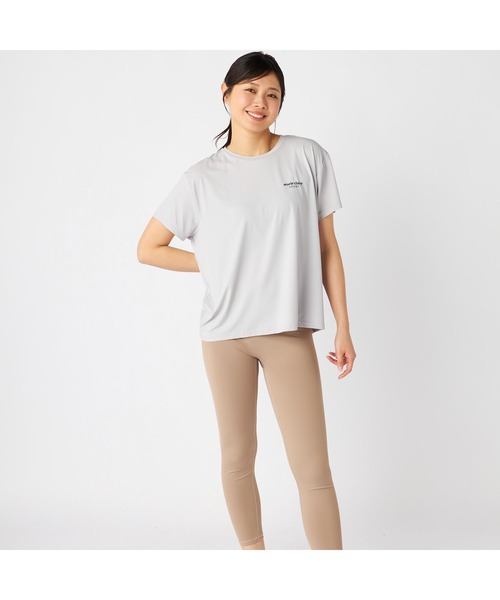 marie claire(マリ・クレール)の「Marie claire sports マリクレールスポーツ 半袖 Tシャツ 接触冷感 UVカット 紫外線対策 フレンチ袖風 スポーツシャツ(Tシャツ/カットソー・レディース・グレー/ブルー/ブラック/ピンク・LL/L/M)」の16枚目の写真