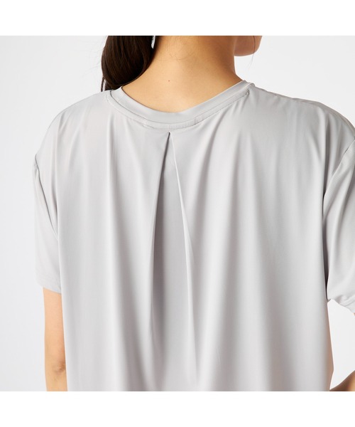 marie claire(マリ・クレール)の「Marie claire sports マリクレールスポーツ 半袖 Tシャツ 接触冷感 UVカット 紫外線対策 フレンチ袖風 スポーツシャツ(Tシャツ/カットソー・レディース・グレー/ブルー/ブラック/ピンク・LL/L/M)」の22枚目の写真