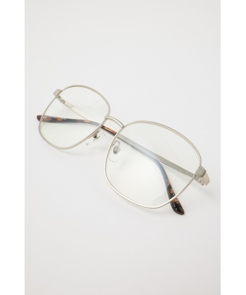 MOUSSY（マウジー）の「WIDE ROUND メガネ（メガネ・レディース・シルバー・FREE）」の5枚目の写真