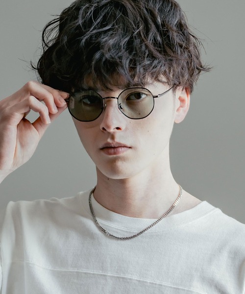 Rocky Monroe(ロッキーモンロー)の「ウェリントン型カラーレンズメタルフレーム UVカットサングラス(サングラス・メンズ・A/H/J/D/E/F/K/L/M/B/G/I/C・FREE)」の11枚目の写真