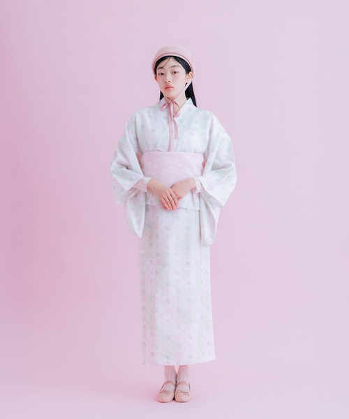 monepine モネピネ　浴衣　2way original graphic yukata/オリジナルグラフィック浴衣【レース帯