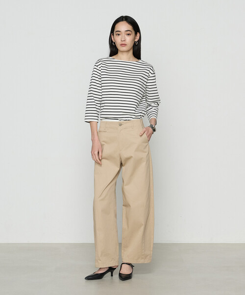 COMME CA（コムサ）の「コットンスーピマボーダー カットソー（Tシャツ/カットソー・レディース・ホワイト/ネイビー・9号）」の3枚目の写真