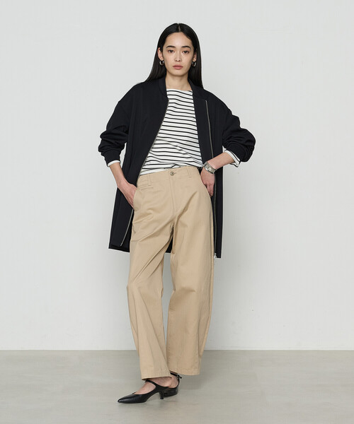 COMME CA（コムサ）の「コットンスーピマボーダー カットソー（Tシャツ/カットソー・レディース・ホワイト/ネイビー・9号）」の6枚目の写真