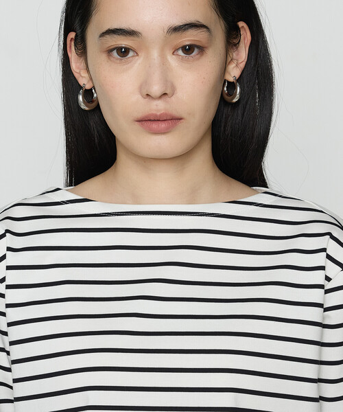 COMME CA（コムサ）の「コットンスーピマボーダー カットソー（Tシャツ/カットソー・レディース・ホワイト/ネイビー・9号）」の14枚目の写真