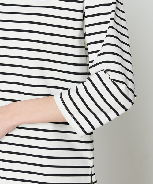 COMME CA（コムサ）の「コットンスーピマボーダー カットソー（Tシャツ/カットソー・レディース・ホワイト/ネイビー・9号）」の15枚目の写真