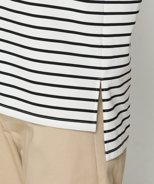 COMME CA（コムサ）の「コットンスーピマボーダー カットソー（Tシャツ/カットソー・レディース・ホワイト/ネイビー・9号）」の16枚目の写真