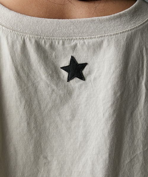 GEVS.（ジェイヴィス）の「綿100％Tシャツワンピース＜大きいサイズ有＞GEVS.（ワンピース・レディース・ベージュ系/サックスブルー・M/L/LL/3L/4L/5L）」の12枚目の写真