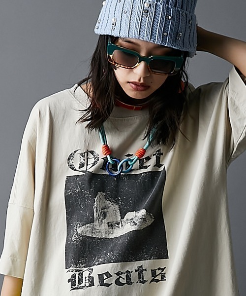 GEVS.（ジェイヴィス）の「綿100％Tシャツワンピース＜大きいサイズ有＞GEVS.（ワンピース・レディース・ベージュ系/サックスブルー・M/L/LL/3L/4L/5L）」の18枚目の写真