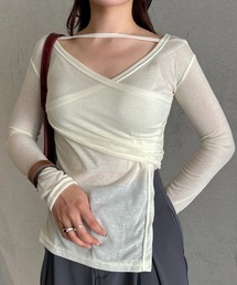 efill | ツイスト レイヤード カットトップ(Tシャツ/カットソー)