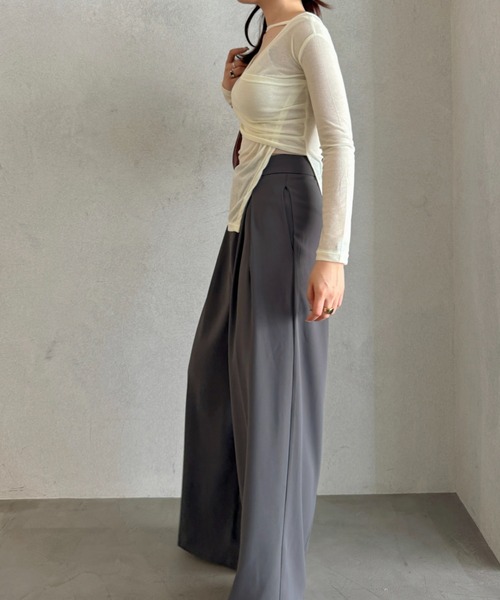 efill(エフィル)の「ツイスト レイヤード カットトップ(Tシャツ/カットソー・レディース・アイボリー・FREE)」の16枚目の写真