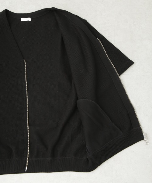 crepuscule（クレプスキュール）の「crepuscule/別注 S/S V NECK ZIP CARDIGAN（カーディガン/ボレロ・メンズ・ブラック/ベージュ系その他4/ダークグリーン・L/M）」の12枚目の写真